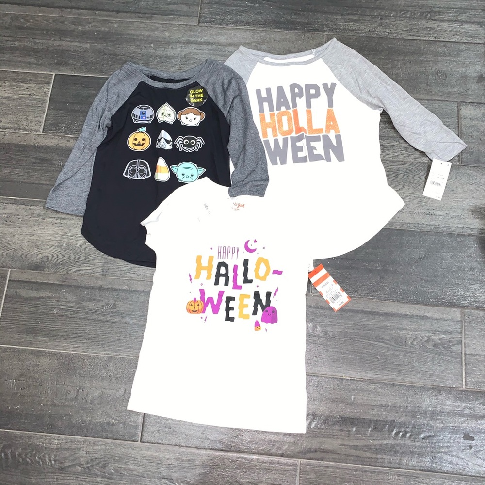 Sz Small Lot of girls Halloween tops NWT